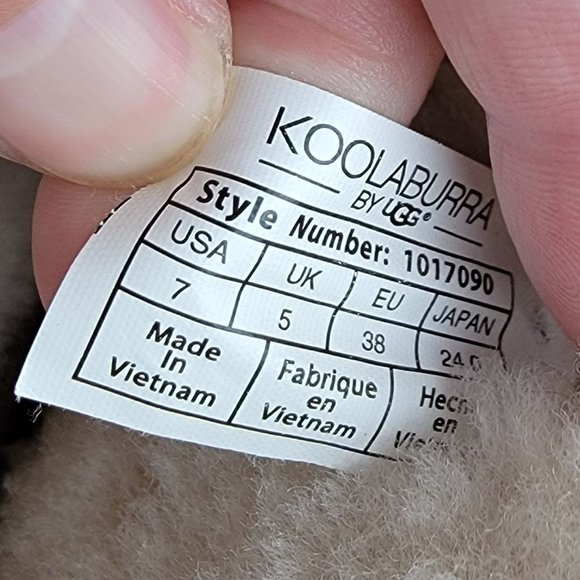 Koolaburra by UGG Tan Suede Faux Fur Lined Short Mid Calf Pull Up Boots Size 7 - Picture 9 of 9